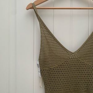 Aritzia Wilfred Evie Dress (moss green, size small) BNWT